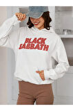 Black Sabbath Heaven And Hell Baskılı Unisex Oversize Müzik Grubu Hoodie