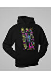 Spider-Punk Baskılı Unisex Oversize Hoodie