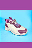 Ortopedik Cırtlı Lastikli File Unisex Kaliteli Yürüyüş Sneaker Çocuk Spor Ayakkabısı