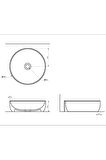 Sole Oval Mat Cappucino Deliksiz Lavabo 42 Cm A002849H