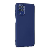 Samsung Galaxy A22 Kılıf Lansman Glass Kapak - Sky Blue