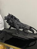 ASLAN KRAL BİBLO FİGÜRÜ TAŞ ÜSTÜNDE ASLAN BÜYÜK BOY