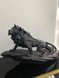 ASLAN KRAL BİBLO FİGÜRÜ TAŞ ÜSTÜNDE ASLAN BÜYÜK BOY