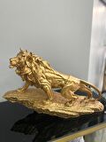 ASLAN KRAL BİBLO FİGÜRÜ TAŞ ÜSTÜNDE ASLAN BÜYÜK BOY