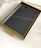 Simli Çay Tepsisi ,lüx Çay Tepsisi,sunum Tepsisi Prıltılı 