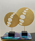 2 Li Halka Takım Biblo Heykel Özel Tasarım Obje