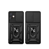 İnfinix Hot 40 Pro Kılıf Pars Lens Yüzüklü Silikon - Yeşil