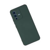 Vivo V23 5g Kılıf Nano İçi Kadife Silikon - Koyu Yeşil