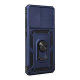 Samsung Galaxy A72 Kılıf Pars Lens Yüzüklü Silikon - Lacivert