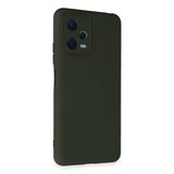 Xiaomi Redmi Note 12 5g Kılıf Nano İçi Kadife Silikon - Koyu Yeşil