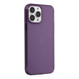 İphone 14 Pro Max Kılıf Pc Sert Şeffaf Kapak - Mor