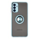 Samsung Galaxy A04s Kılıf Montreal Yüzüklü Silikon Kapak - Buz Mavi
