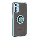 Samsung Galaxy A04s Kılıf Montreal Yüzüklü Silikon Kapak - Buz Mavi