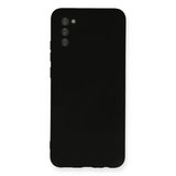 Samsung Galaxy A03s Kılıf Nano İçi Kadife Silikon - Siyah