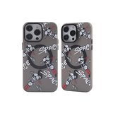 İphone 12 Pro Max Kılıf Apollo Magneticsafe Desenli Kapak - Apollo Siyah - 3