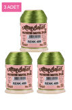 3 Adet Altınbaşak Oya ve Dantel İpi 20 gr - No: 489