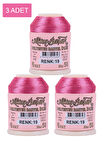 3 Adet Altınbaşak Oya ve Dantel İpi 20 gr - No: 019