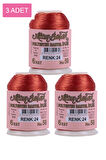 3 Adet Altınbaşak Oya ve Dantel İpi 20 gr - No: 024