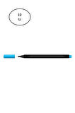 Gıpta Fineliner Kalem 0,4 Mm Karton Kutu Üçgen Açık Mavi 12'li
