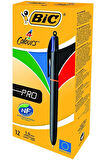 Bic Tükenmez Kalem 4 Colours Pro 982869 (12 Li Paket)