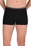 Likralı Erkek Boxer Şort Siyah 1097B — Beden: M