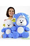 Uykumcuk Gold Kapüşonlu Peluş Ayı Sevgiliye Özel 70 Cm (%100 YERLİ)