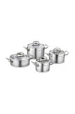 A1147 Proline 8 Parça Çelik Tencere Seti-mat Inox