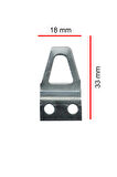 Eğik Tablo Çerçeve Askısı 10 Adet ve Vidaları 18x33 Mm
