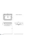 Saturn Mat Antrasit Etajer Uyumlu Lavabo 60 Cm  A142011K