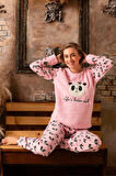 Nisanca Kışlık Kadın Welsoft Polar Pijama Takımı - Yeni Yıl Pijaması 
