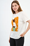 BASKILI BİSİKLET YAKA T-SHIRT (A21-10520)
