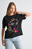 ALEXANDERGARDI Baskılı Bisiklet Yaka Kadın T-shirt
