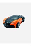 Robota Dönüşebilen Bugatti Araba Turuncu Renk