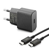 Samsung A25 Uyumlu Şarj Aleti 25W HIZLI Type-C 5A Süper Hızlı Şarj Kablosu
