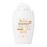 Avene Fluide Mineral 50+ Faktör Nemlendirici Hassas Ciltler İçin Renksiz Yüz Güneş Koruyucu Krem 40 ml