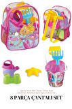 Kova set Sırt Çantalı 8 Parça Pj Masks Plaj Deniz Kum Kovası  Seti Pijamaskeliler Lisanslı Oyuncak