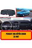 Peugeot 206 Büyük Ekran Ön Gögüs / Panel / Torpido Korumasi / Kilifi / Halisi / Koruyucu / A3d/ 3d