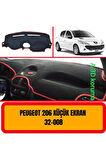Peugeot 206 Küçük Ekran Torpido Koruma Koruyucu Kilifi Halisi Örtüsü Aksesuar Yedek Parça