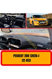 Peugeot 208 ( 2020 ) Ön Gögüs Panel Torpido Koruma Koruyucu Kilifi Halisi Örtüsü