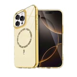 İphone 16 Pro Live Diamond Magsafe Kapak - Sarı
