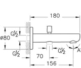 Root Round Çıkış Ucu  (El Duşu Çıkışı)