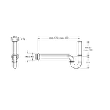 Vitra Lavabo Sifonu (P Tipi) -Krom A45151
