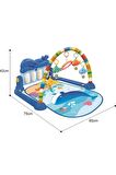 Piyanolu Bebek Oyun Halısı Aynalı Müzikli Işıklı + 3d Hayvanlar Bultak + Kare Bultak Eğitici Set