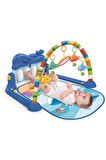 Piyanolu Bebek Oyun Halısı Aynalı Müzikli Işıklı + 3d Hayvanlar Bultak + Kare Bultak Eğitici Set