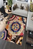 Multi Deko Deri Kaymaz Taban Vintage Salon Saçaksız Halı A145