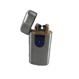 İsme Özel ELEKTRONİK ALEVSİZ ÇAKMAK USB ŞARJLI DOKUNMATİK LED EKRAN