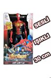 Örümcek Adam Spiderman Oyuncak Karakter Figür Sesli Işıklı 30 Cm