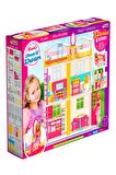 Linda'nın Düşler & Rüya Evi 3 katlı & 6 odalı - oyuncak ev & evcilik seti - oyun evi