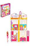 Linda'nın Düşler & Rüya Evi 3 katlı & 6 odalı - oyuncak ev & evcilik seti - oyun evi