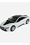 Bmw I8 Coupe - 1/24 7inch Beyaz Lisanslı Metal Model Araba Koleksiyon